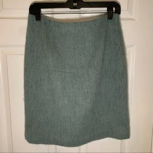 Vintage - Talbots green wool pencil skirt size 6